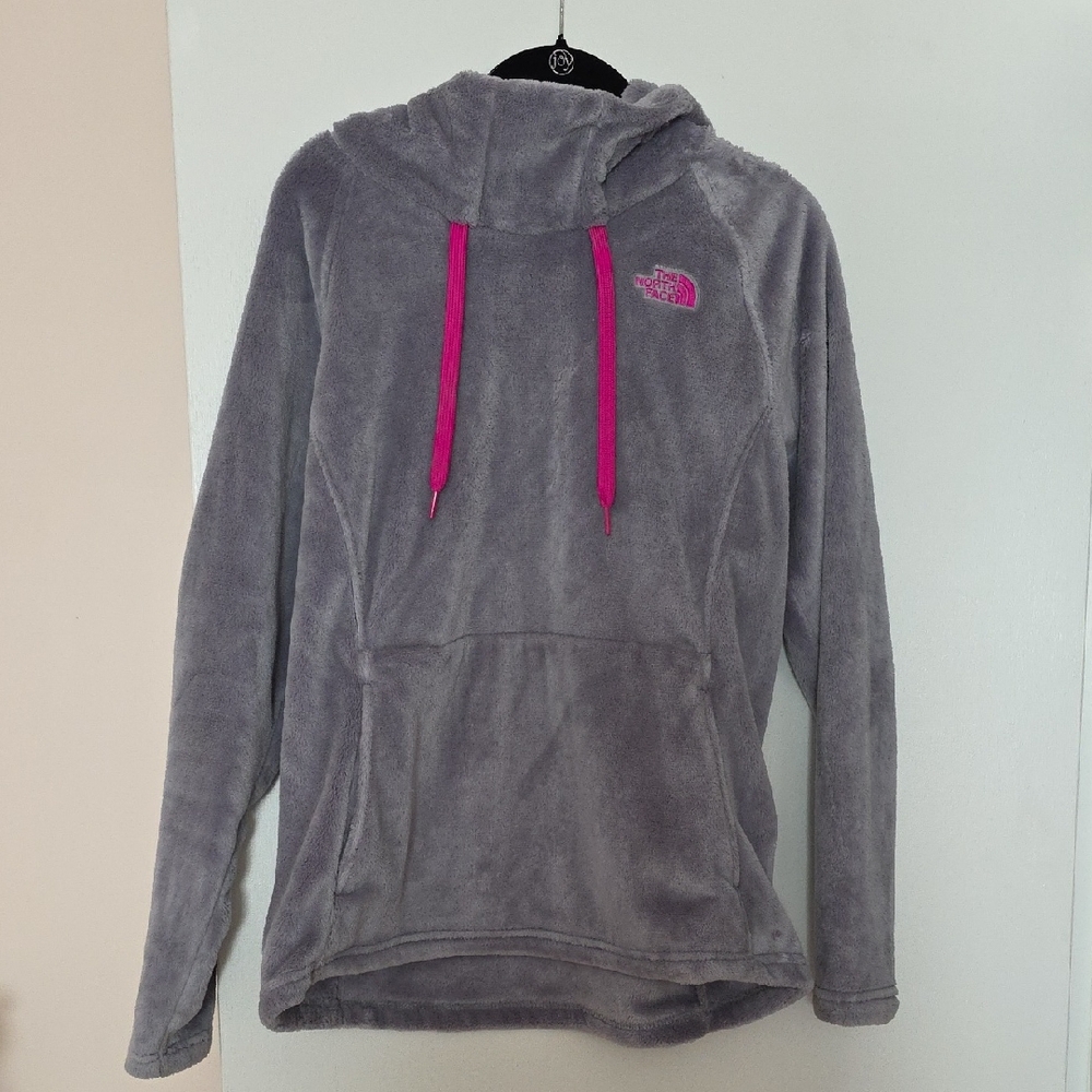 The North Face Heather Gray Fleece with Pink Highlights (Never Worn)